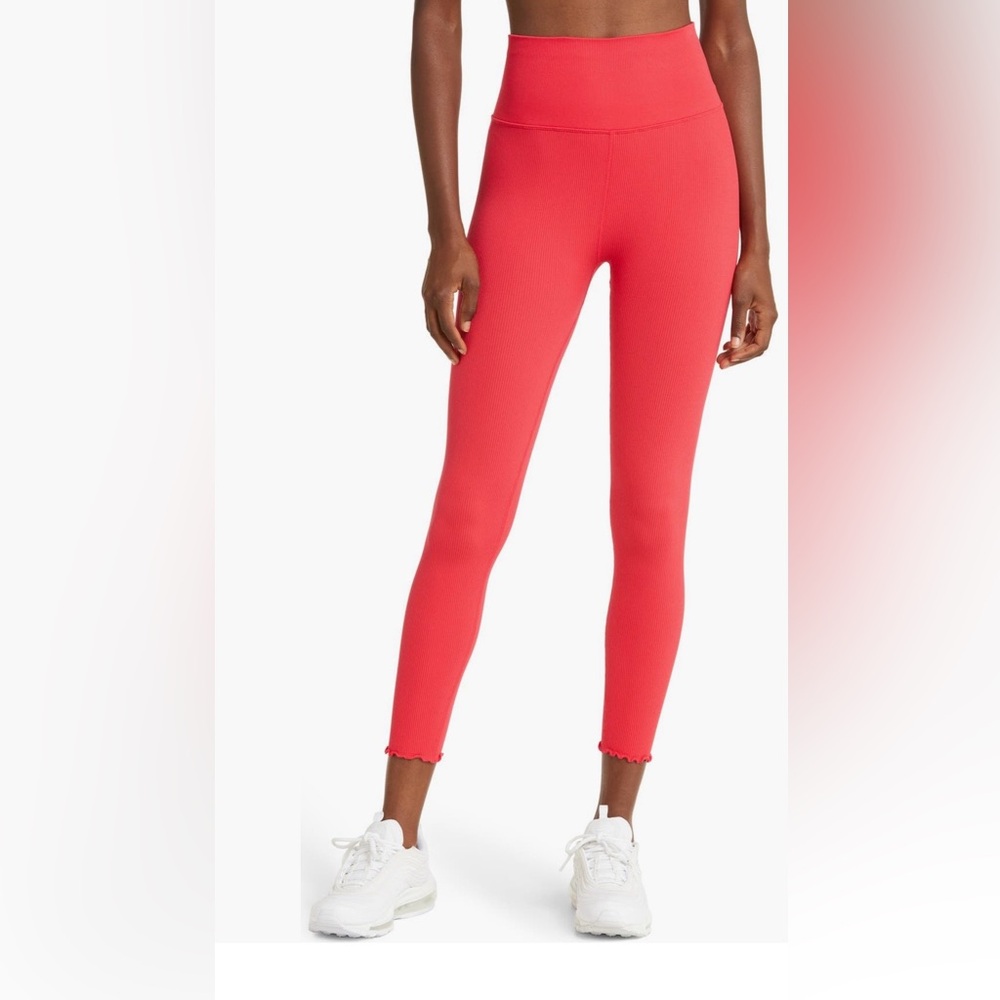 Love Sculpt Crop Lettuce Edge Rib Leggings